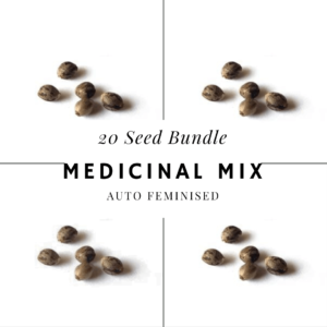 Medicinal Indica Mix Feminised cannabis seeds -20 seeds