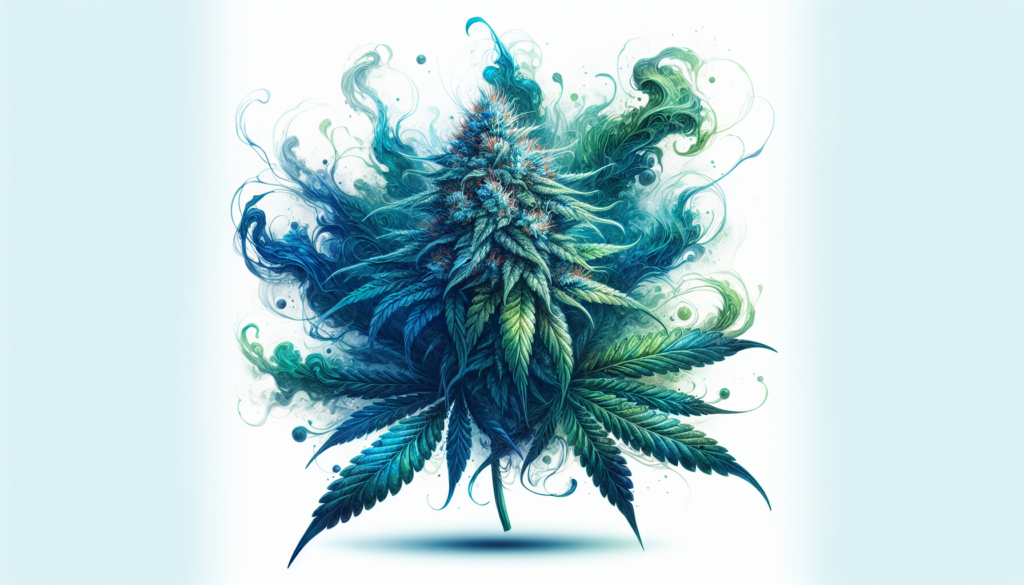 Artistic representation of Blue Dream strain